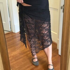 Kimchi Blue Black Lace Skirt